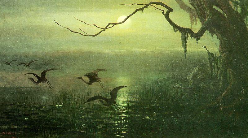 William Holbrook Beard Phantom Crane Norge oil painting art